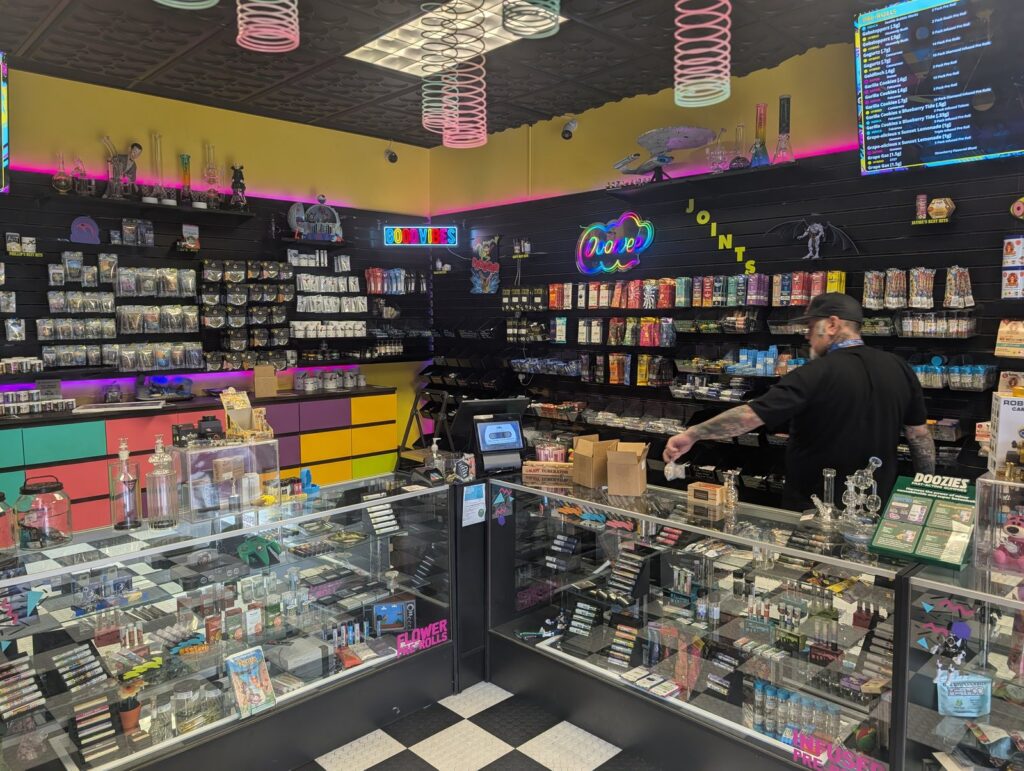 Checkerboard floors inside One Hit Wonder Silverdale